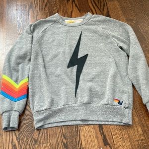 Aviator nation lighting bolt crew neck, women’s XS